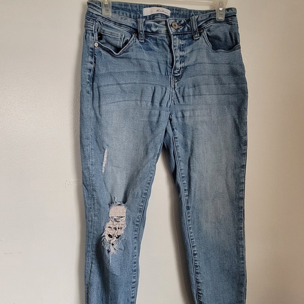 Kancan womens jeans 7 frayed hems